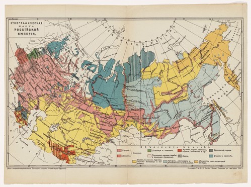 1912 ethnographic map of the tsarist empire